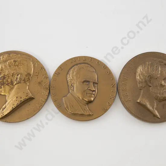 Three Art Nouveau Award Medallions
