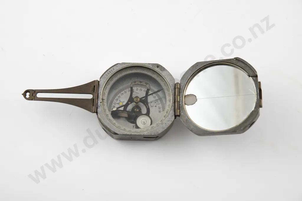 D W Bruntons 1894 Patent Pocket Transit Compass Image 1++