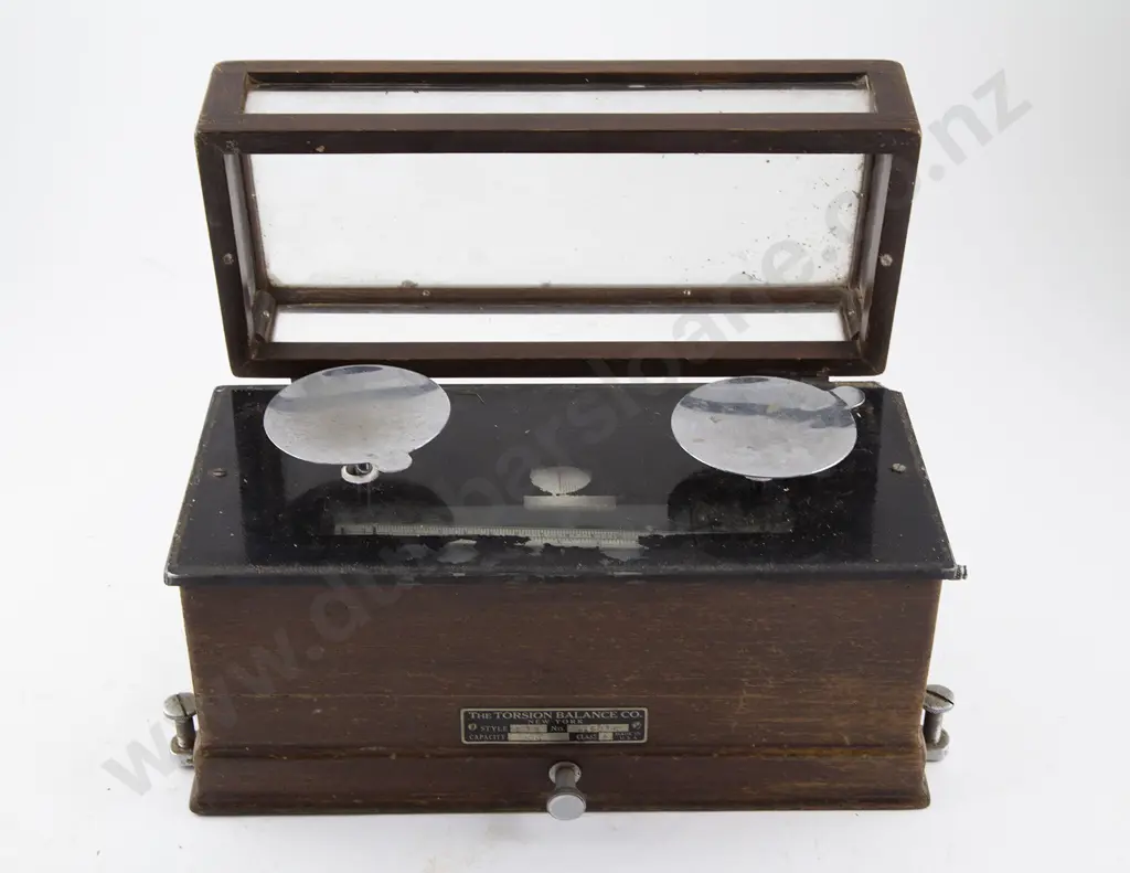 Mahogany Cased Drug Store Scales By The Torsion Balance Co New York Image 1++