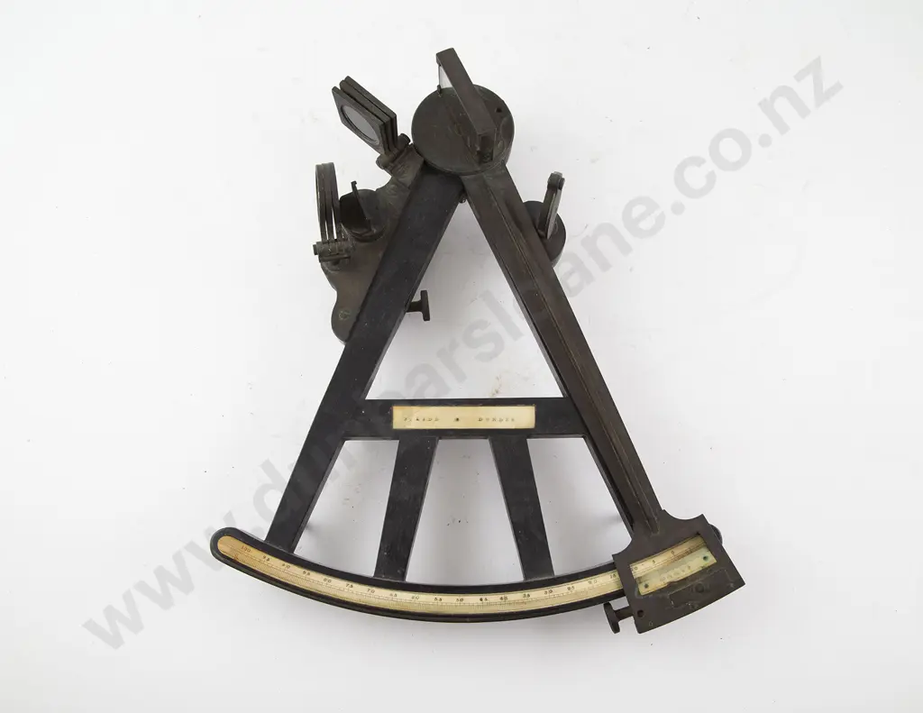 Vict Ebonized & Ivory Inset Octant By J Kidd Dundee Image 1++