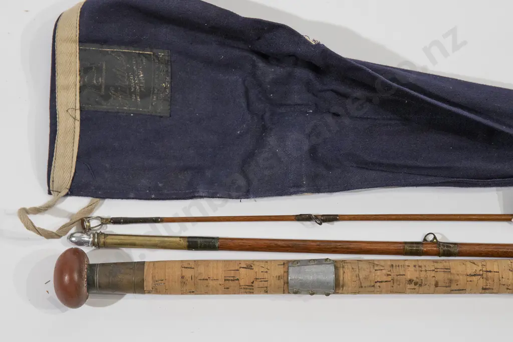 Antique Hardys Greenheart Three Piece Salmon Rod Image 1++