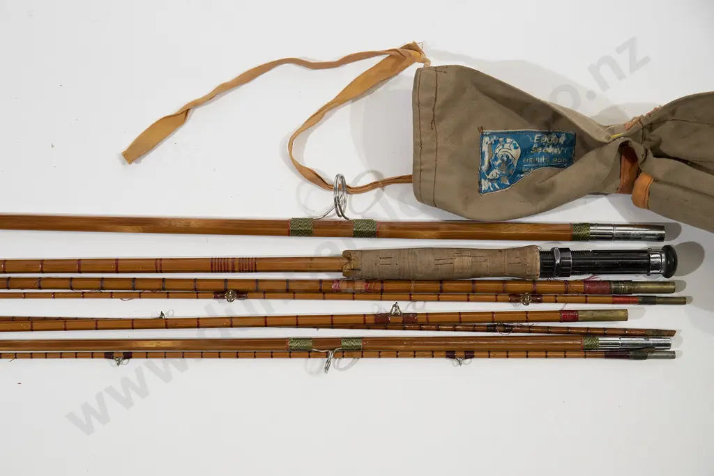 Edgar Sealey Three Piece Split Cane Fly Rod Image 1++