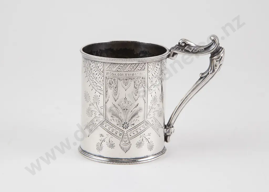 Victorian S/S Christening Mug Image 1++