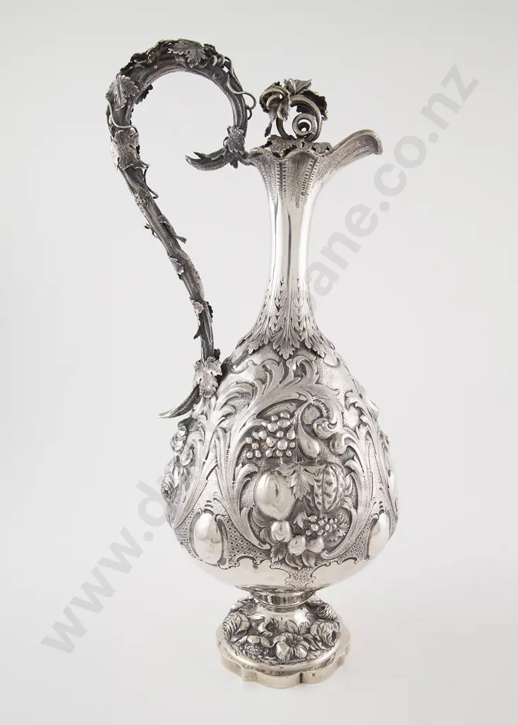 An Exceptionally Rare Australian Silver Wine Ewer By William Edwards Of Melbourne Image 1++