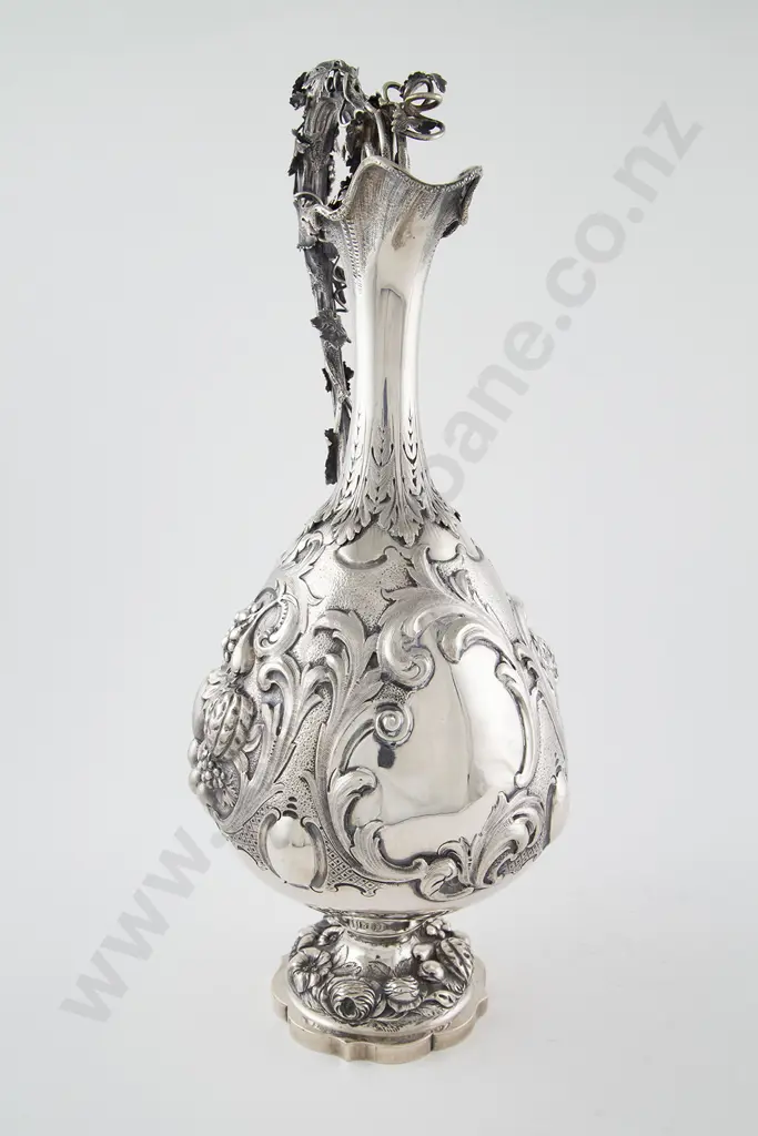 An Exceptionally Rare Australian Silver Wine Ewer By William Edwards Of Melbourne Image 1++