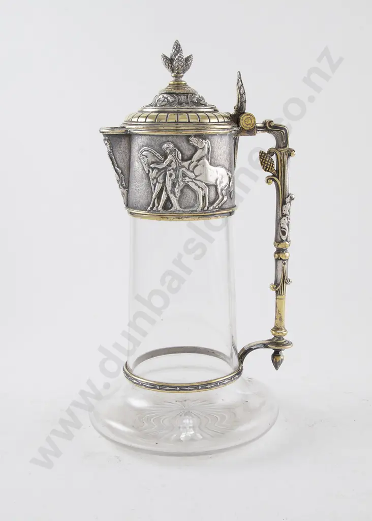 Vict Cut Glass claret Jug Image 1++