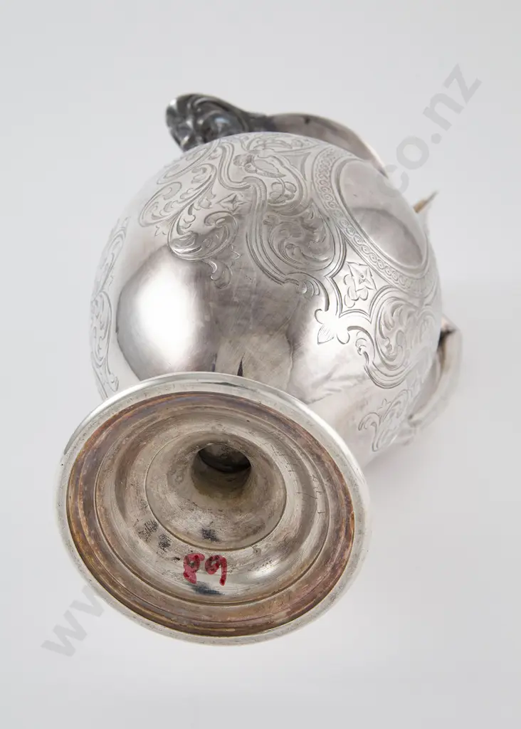 Late Vict S/P Wine Ewer Image 1++