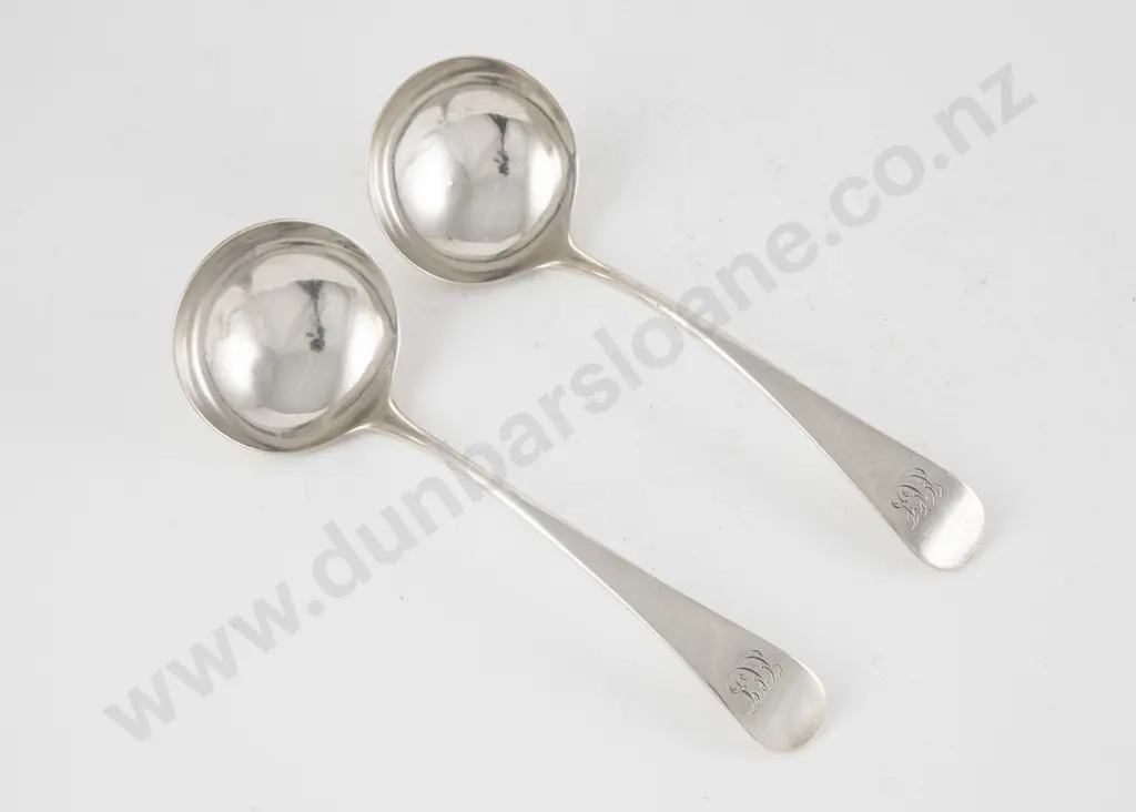 Pair Of Geo III S/S Sauce Ladles Image 1++