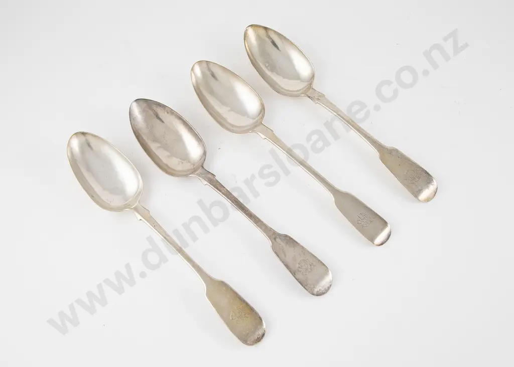 Composed Set Of Four Vict S/S Tablespoons Image 1++