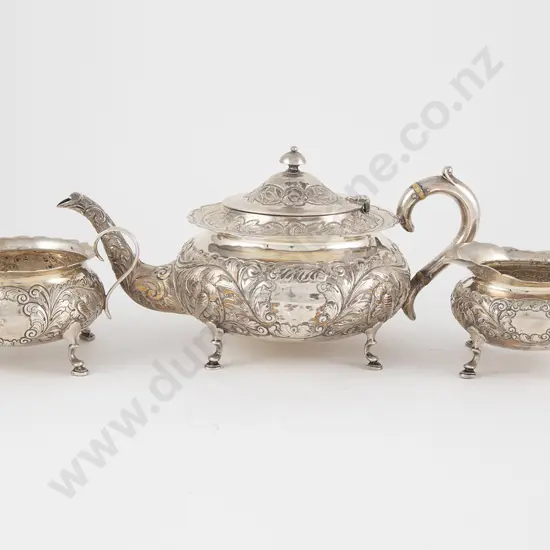 Geo V S/S Irish 3 Piece Teaset