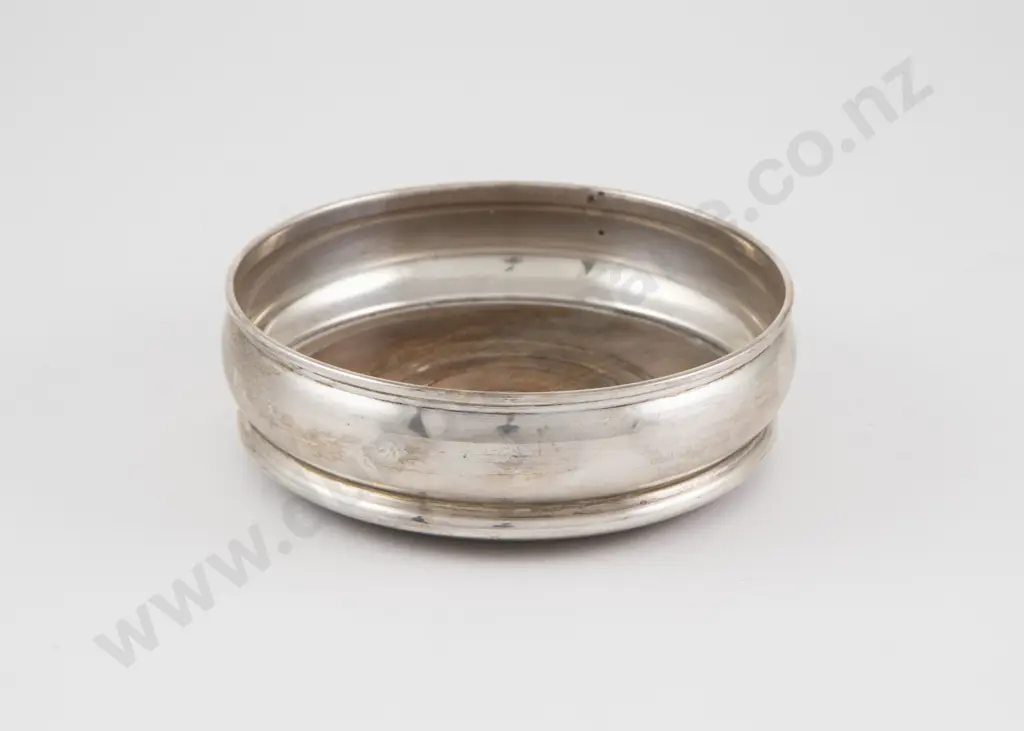 C20th S/S Wine Coaster Image 1++