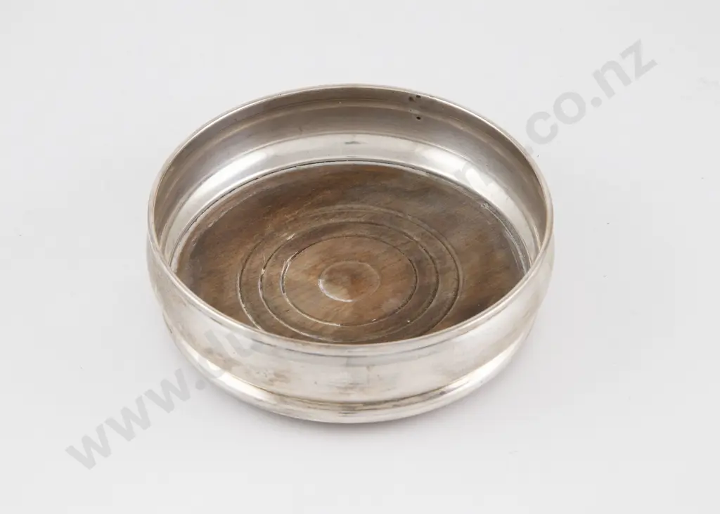 C20th S/S Wine Coaster Image 1++