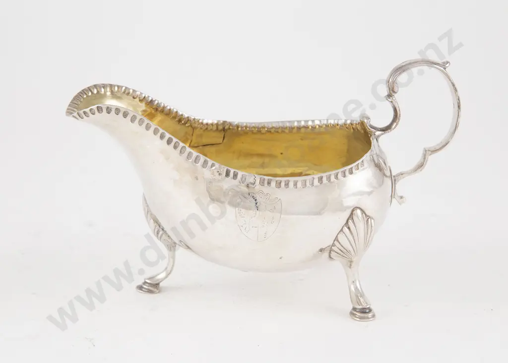 Geo III Irish S/S Gravy Boat Image 1++