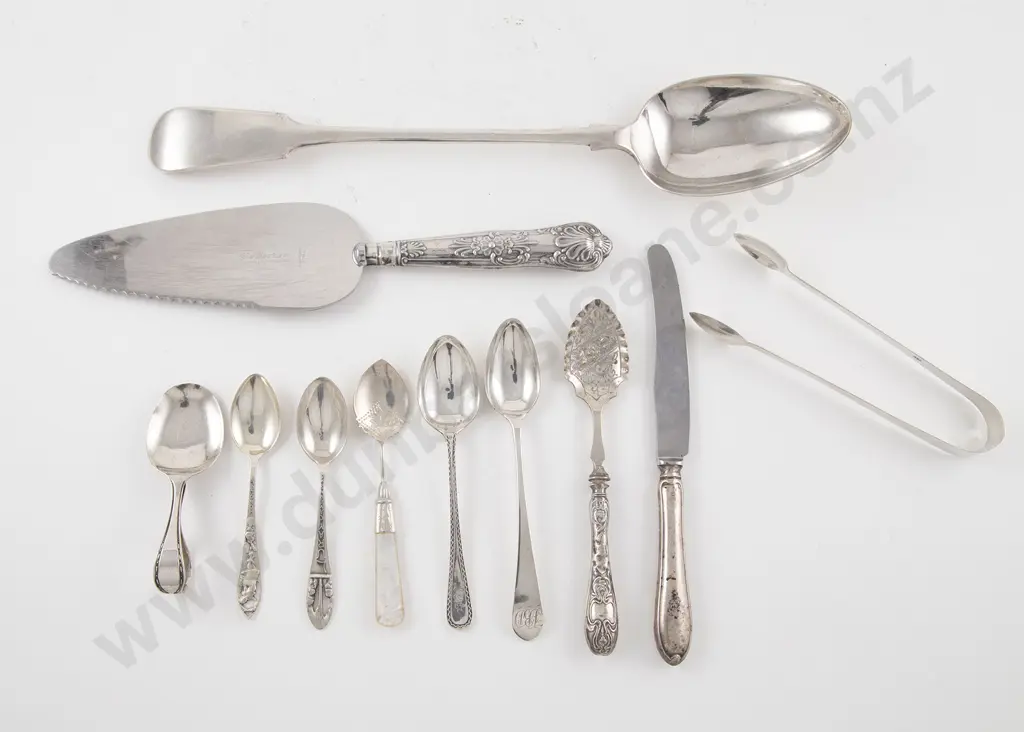 Small Group Of Mixed S/S & S/Plate Flatware Image 1++