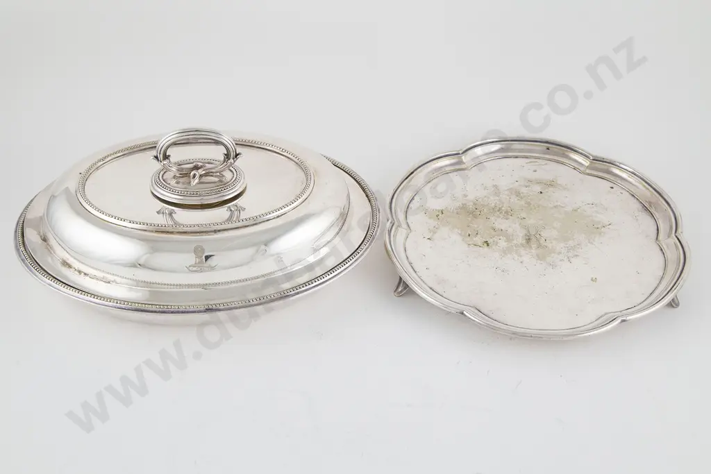 S/Plate Oval Entree Dish & Salver Image 1++