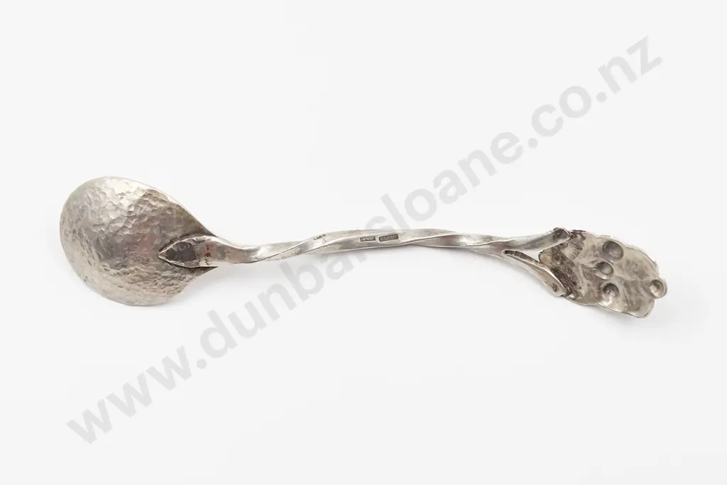 Reuben Watts (Auckland) NZ Silver Condiment Spoon Image 1++