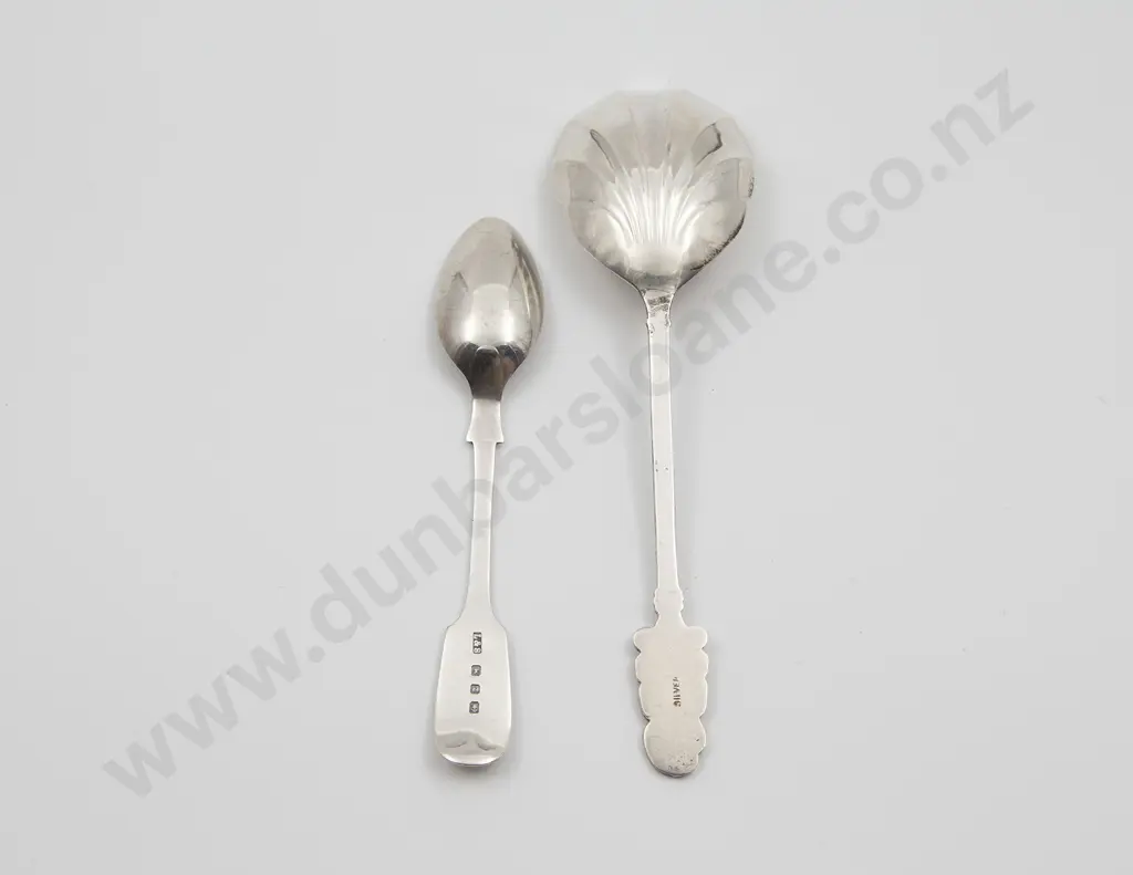 Two NZ Silver Souvenir Spoons Image 1++