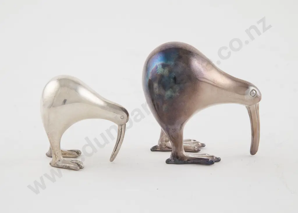 Pair Of S/S Kiwi Ornaments Image 1++