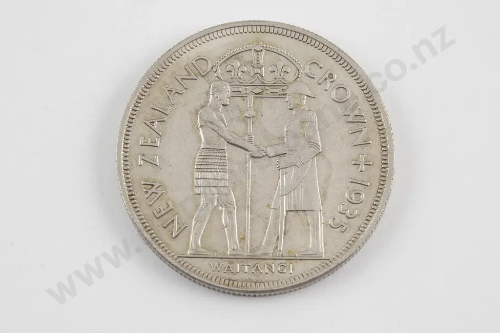NZ GeoV 1935 Waitangi Crown Image 1++