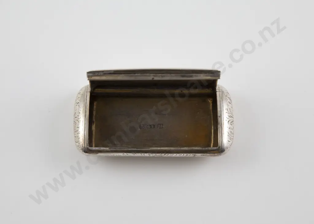Vict S/S Snuff Box Image 1++