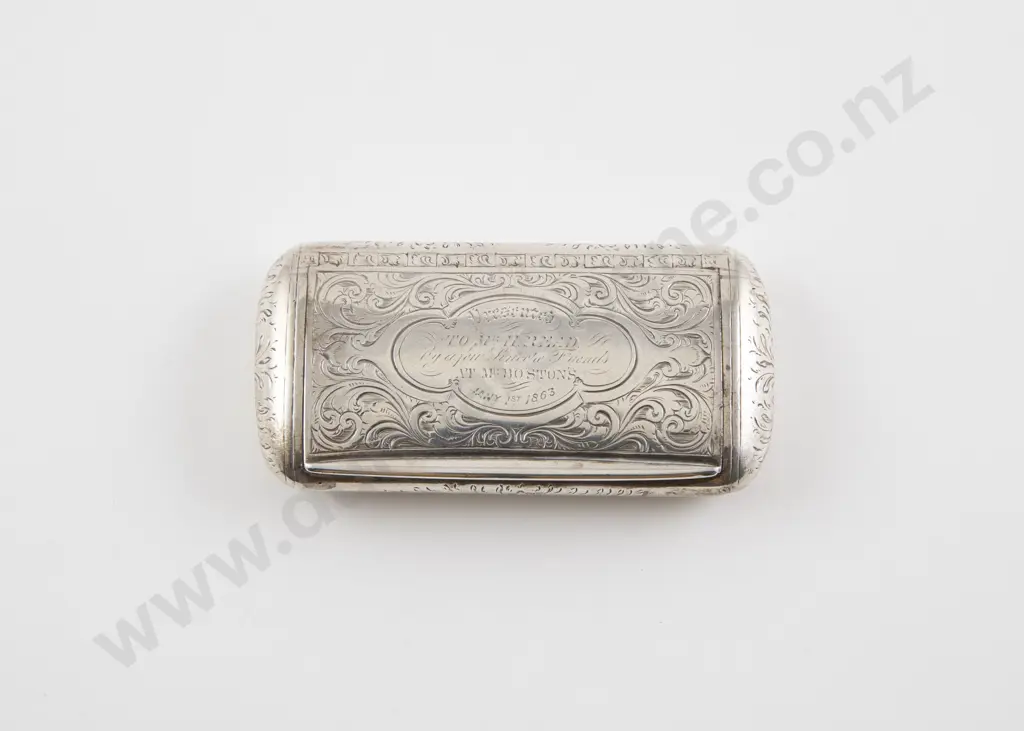 Vict S/S Snuff Box Image 1++