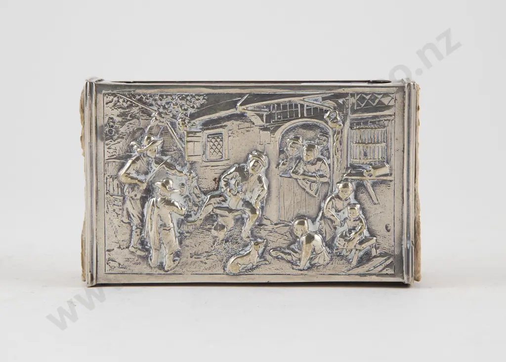 Dutch Silver Matchbox Holder Image 1++