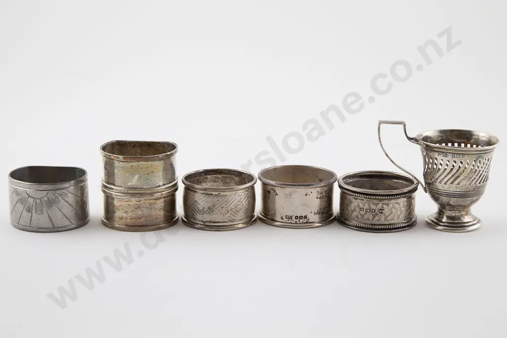Five S/S Napkin Rings Image 1++