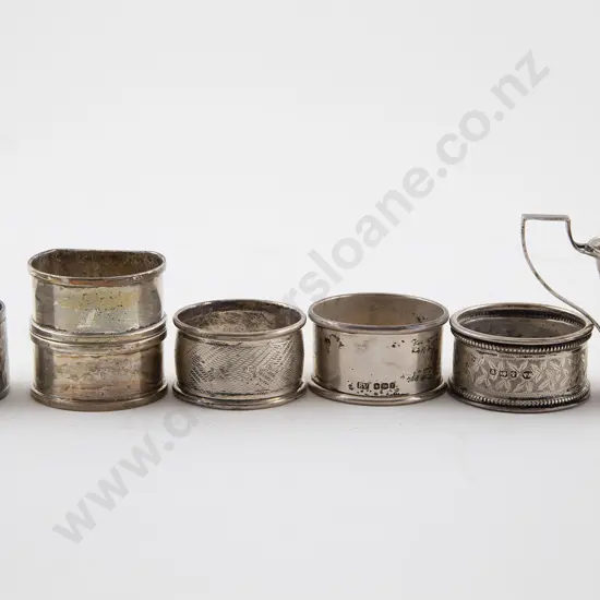 Five S/S Napkin Rings