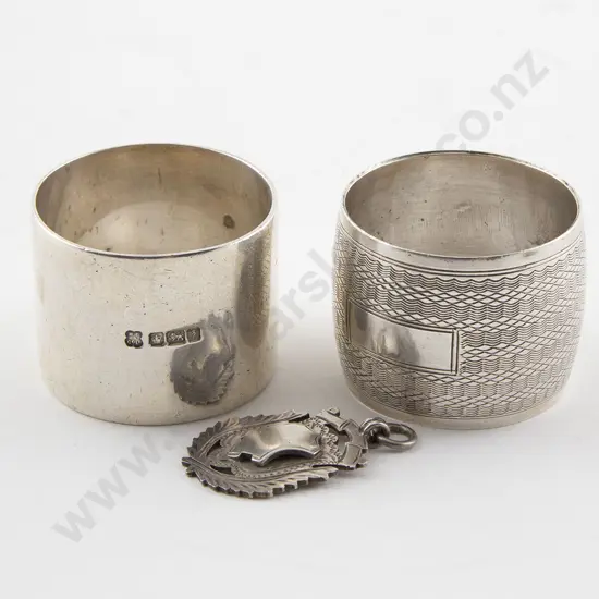 Two S/S Circular Napkin Rings