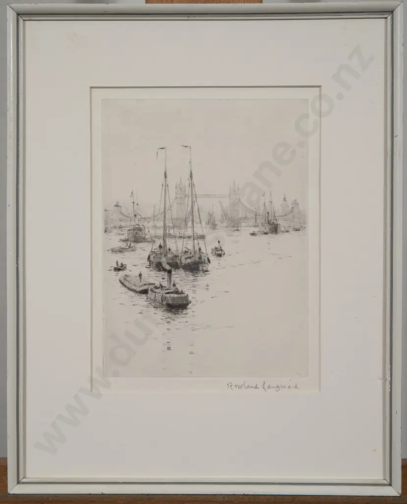 Rowland Langmaid British) - Two Drypoint Engravings Image 1++