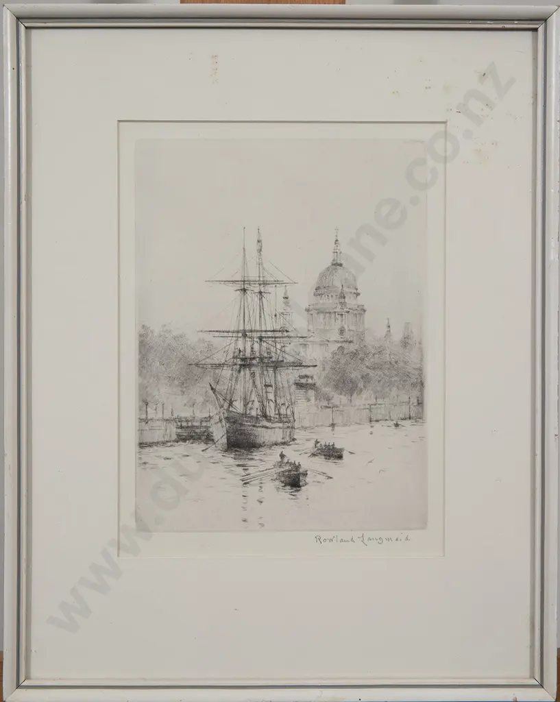 Rowland Langmaid British) - Two Drypoint Engravings Image 1++