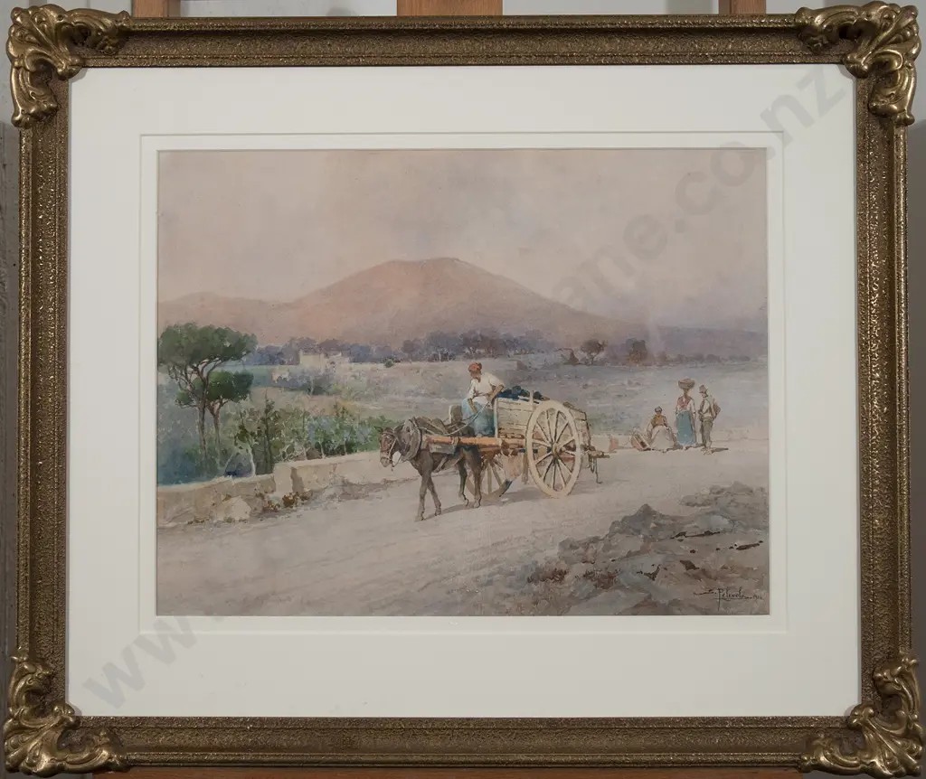 Salvatore Petruolo (Italian 1857-1946)  - Going to Market Image 1++