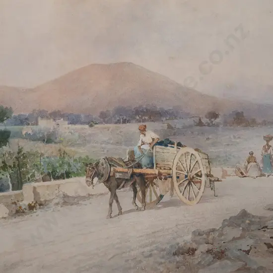 Salvatore Petruolo (Italian 1857-1946)  - Going to Market