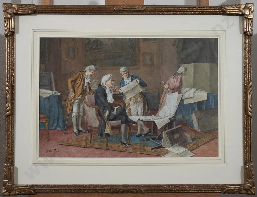 Renato Moretti (Italian 1863-1913) - "Old Prints" Image 1++
