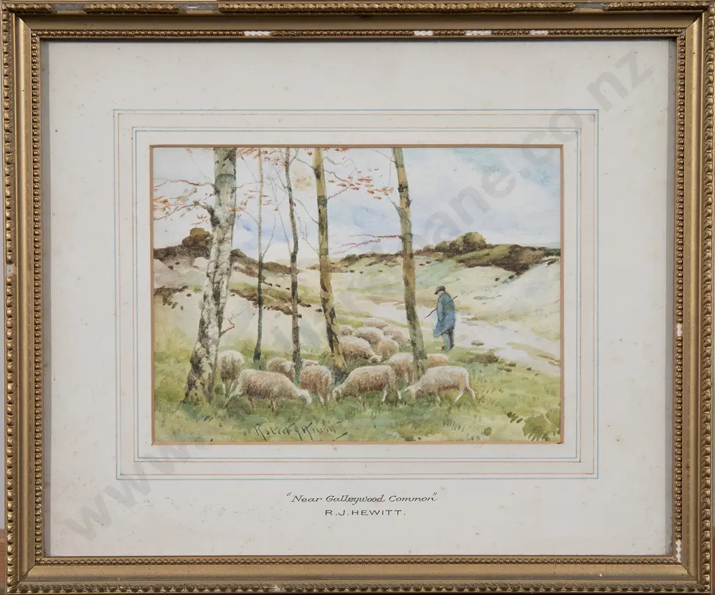 Robert J Hewitt (British) - Near Galleywood Common & Other Watercolour (2) Image 1++