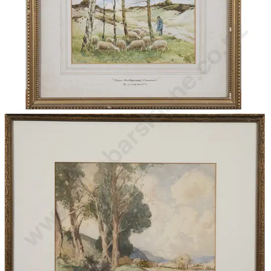 Robert J Hewitt (British) - Near Galleywood Common & Other Watercolour (2)