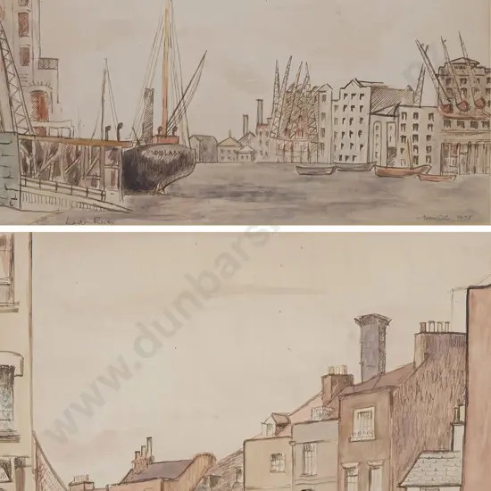 Mary S Cohen (British 1910–1991) - Hampstead & London River (2)
