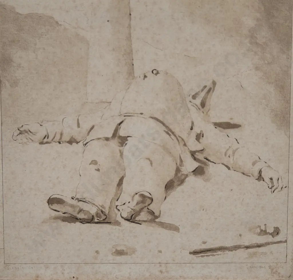 Giovanni Battista Tiepolo Sepia Book Plate Engraving Image 1++