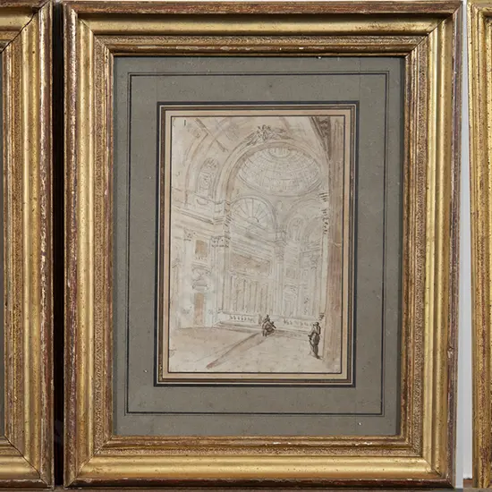 Antoine Francois Peyre (French 1739-1823) - Two Architectural Studies & others (4)