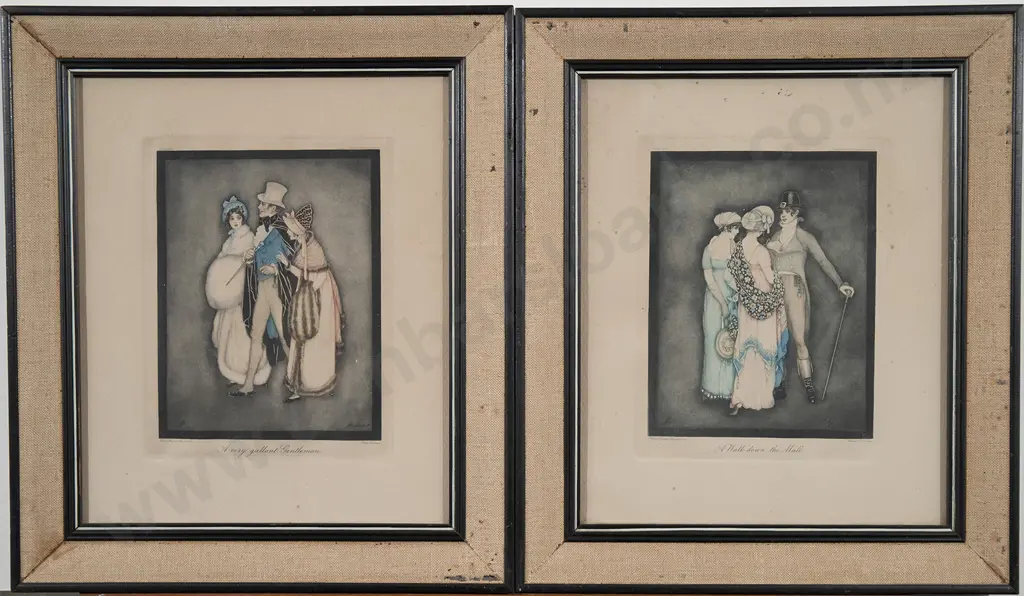 Three Fashion Prints & Other Watercolour (4) Image 1++
