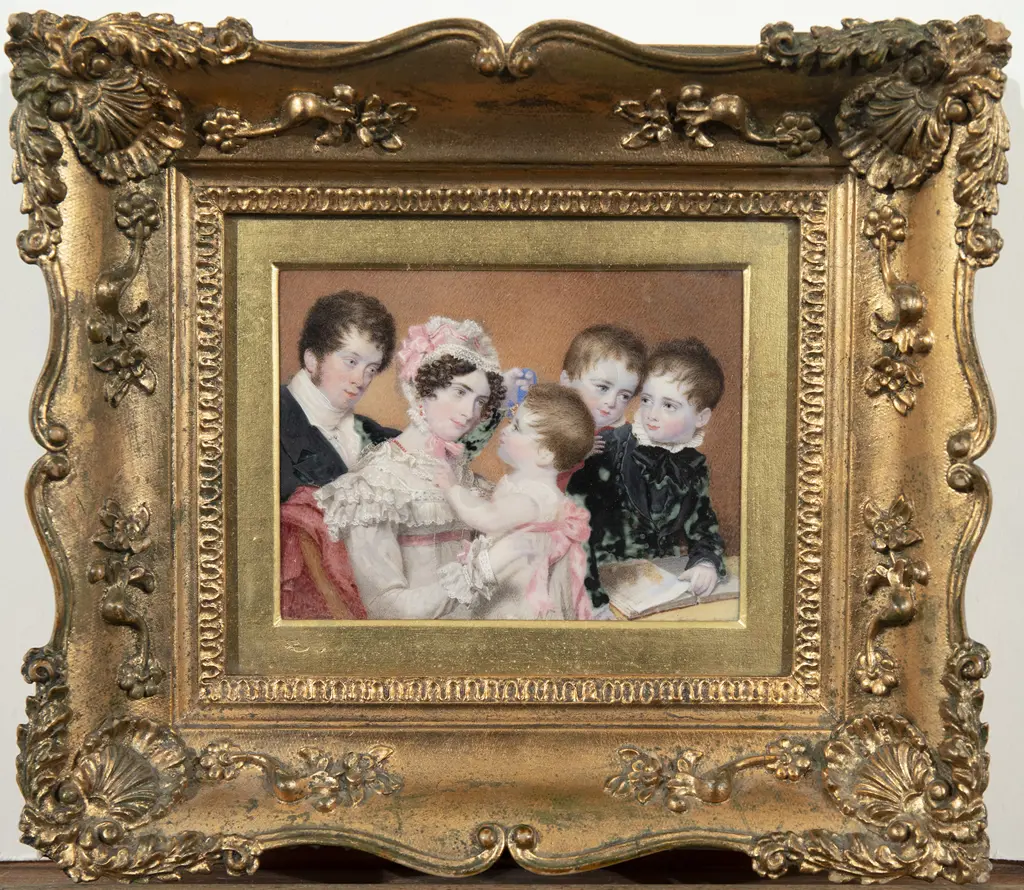 T J Stump (British C19th) - Portrait of Halse Family Image 1++