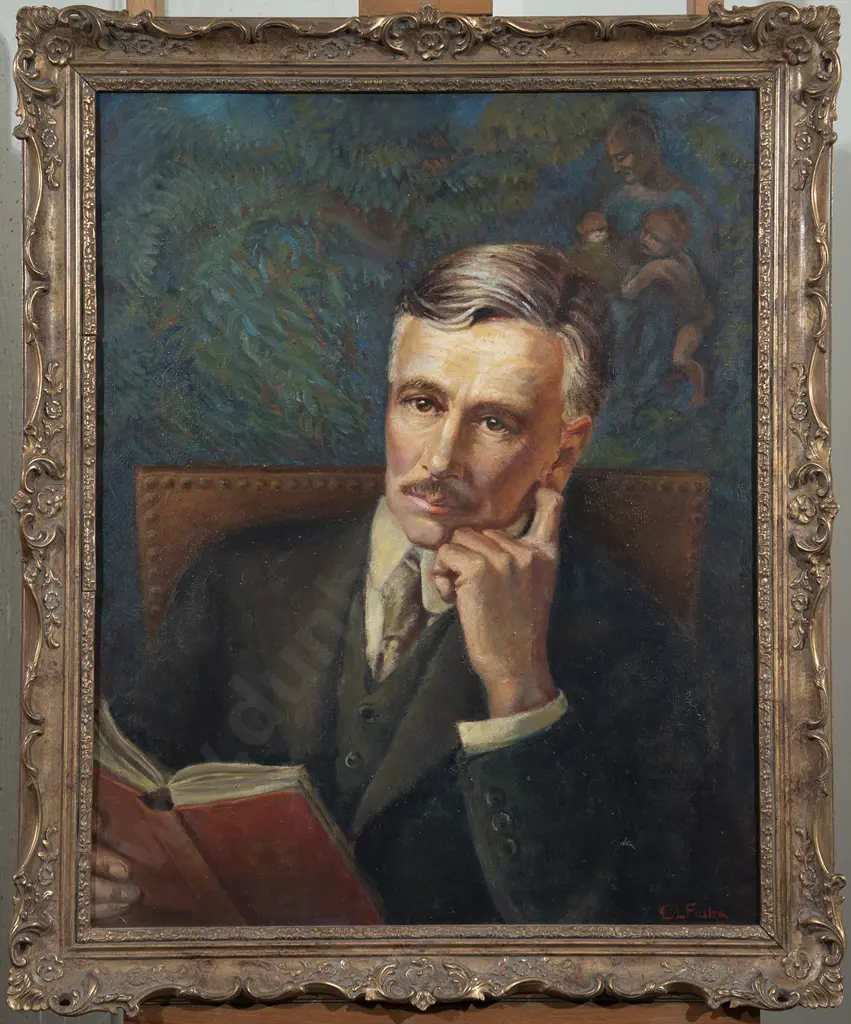 Constance L Fidler (British 1904-1971) - Portrait of Sir Frederic Truby King Image 1++
