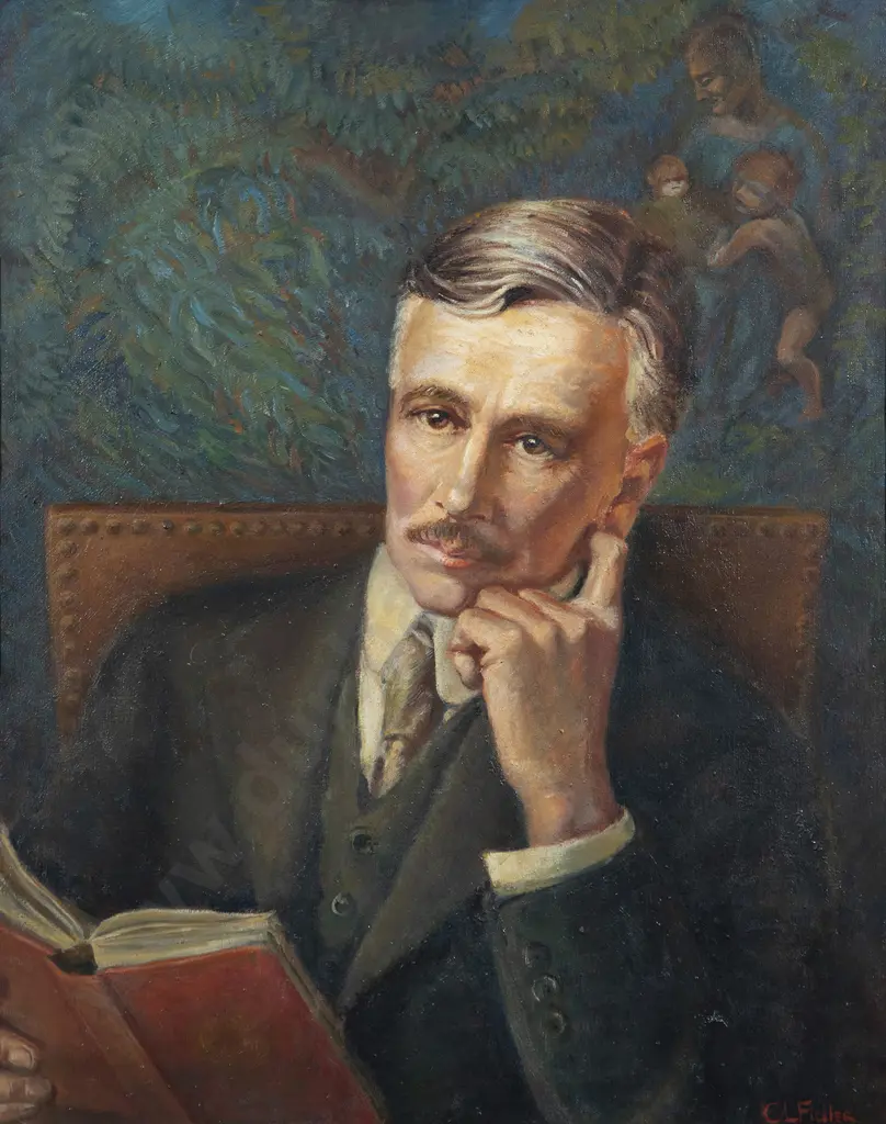 Constance L Fidler (British 1904-1971) - Portrait of Sir Frederic Truby King Image 1++