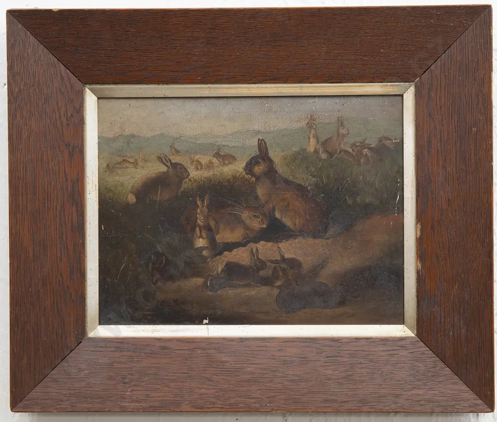 C19th European - Rabbits Image 1++