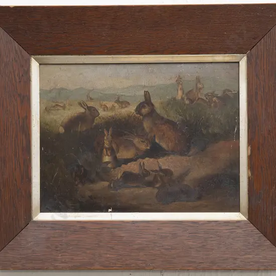 C19th European - Rabbits