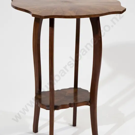 Late C19th NZ Colonial Inlaid Native Timber Table by William Norrie