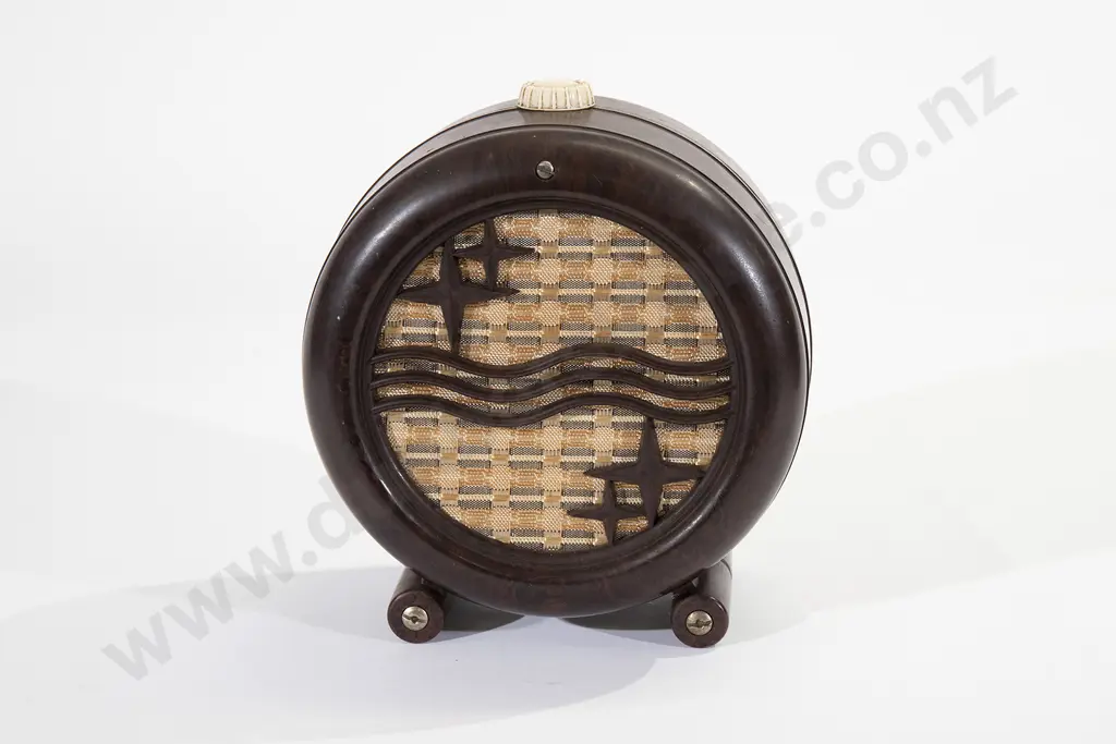 Philips Art Deco Brown Bakelite Speaker Image 1++