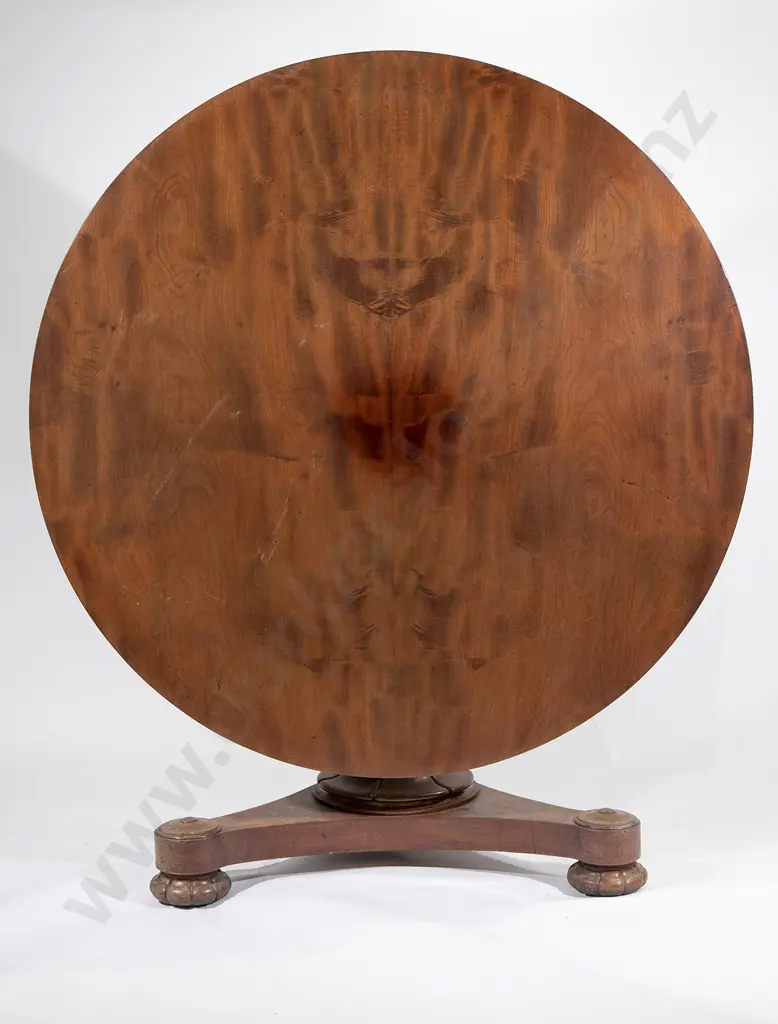 Victorian Mahogany Circular Snap Top Breakfast Table Image 1++