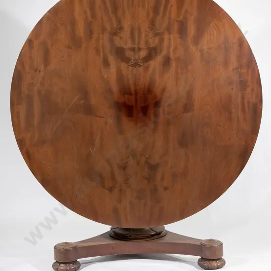 Victorian Mahogany Circular Snap Top Breakfast Table