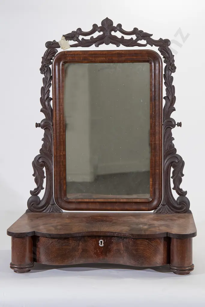 Victorian Mahogany Toilet Swing Mirror Image 1++